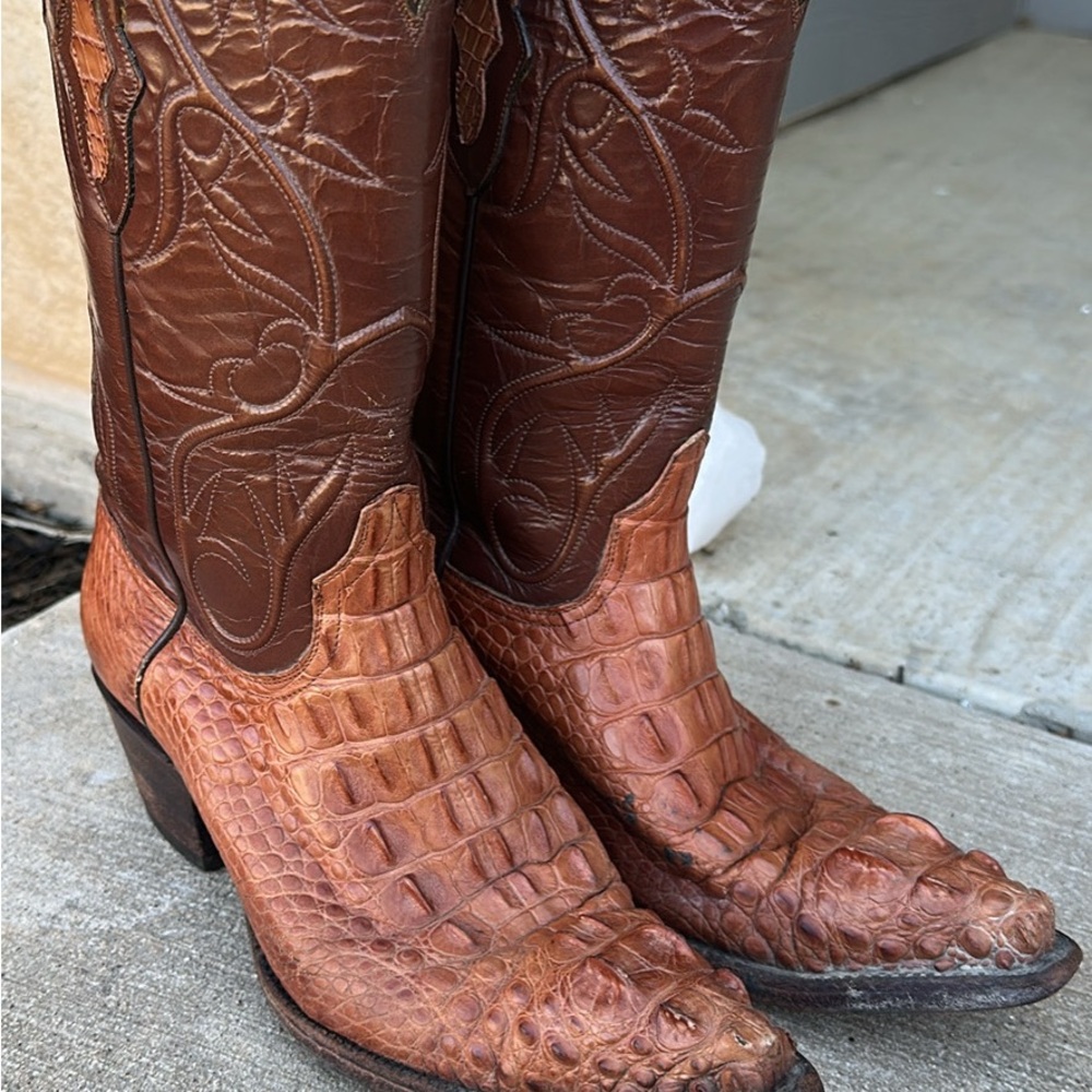 Brown Leather Cowboy Boots
